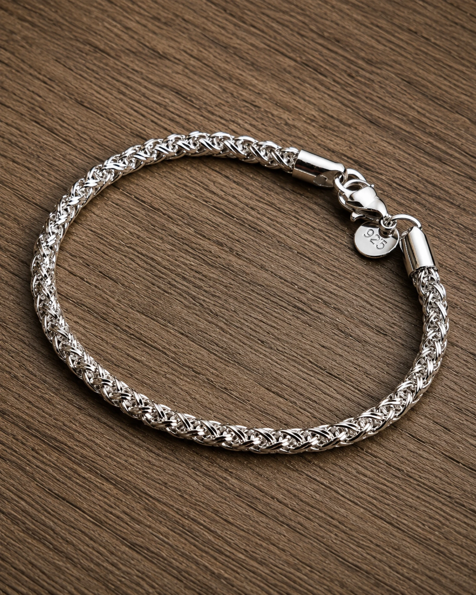 Bracelet en argent 925 neuf 20cm